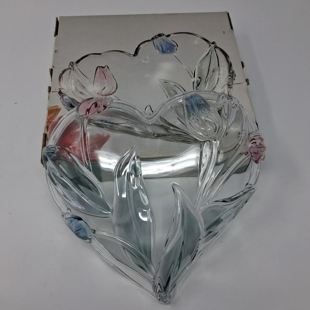 Vintage Walther Gras  Authentic Glass Serving Dish